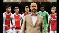 Erik ten Hag reuni dengan sejumlah pemain yang dulu ia latih di Ajax. Foto: dok. Internet/X (Twitter)