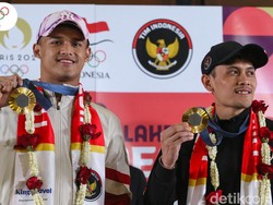 Veddriq dan Rizki Juniansyah Tiba di Tanah Air