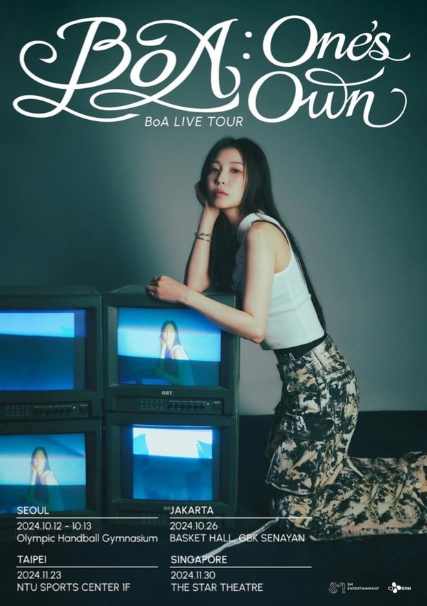 Poster konser BoA 'BoA: One's Own'/ Foto: instagram.com/boasmtown Poster konser BoA 'BoA: One's Own'