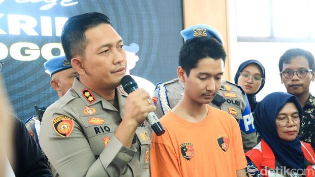 Suami selebgram Cut Intan Nabila, Armor Toreador, ditangkap terkait KDRT. Kapolres Bogor AKBP Rio Wahyu Anggoro menyatakan akan menindak tegas pelaku KDRT. (dok Polres Bogor)