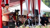 Wapres Maruf Amin Ikut Upacara HUT ke-63 Pramuka