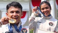 Senyum Atlet Peraih Medali Olimpiade 2024 usai Bertemu Jokowi di Istana