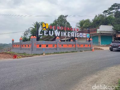 Penampakan Bendungan Leuwikeris Ciamis yang Mulai Digenangi