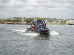5 Kapal Polda Kaltim Patroli di Perairan Sekitar IKN Jelang HUT RI Ke-79