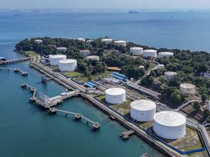 Foto Udara Terminal BBM Pulau Sambu