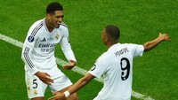 Dua pemain Real Madrid lainnya, Jude Bellingham dan Kylian Mbappe sama-sama bernilai 180 juta Euro atau setara Rp 3 triliun (Reuters)