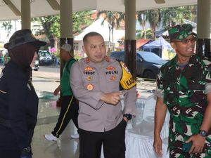 Kapolres dan Forkopimda Pasuruan Semangati Anggota Paskibra