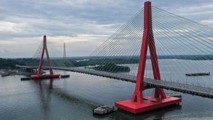 Potret Jembatan Pulau Balang Dibuka Sementara untuk HUT RI di IKN