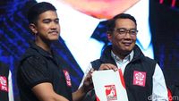 Potret Ridwan Kamil dan Gusti Bhre dapat Rekomendasi PSI Maju Pilkada 2024