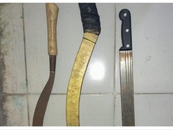 3 Anggota Gangster di Bogor Ditangkap, Golok hingga Celurit Disita