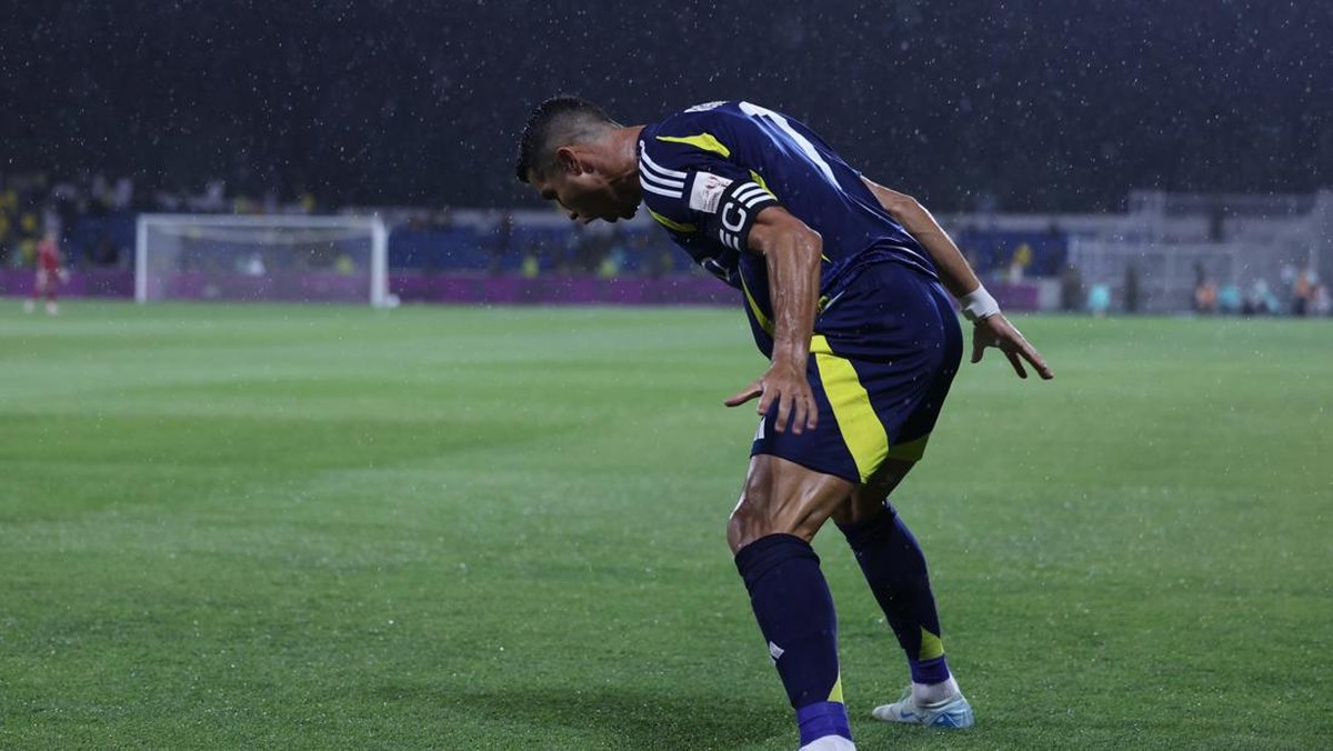 Cristiano Ronaldo di laga Al Taawoun vs Al Nassr. (Foto: dok. Al Nassr)