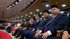 Ekspresi Para Menteri dalam Sidang Tahunan MPR