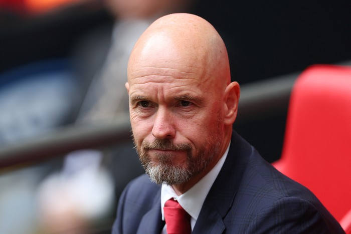 Soccer Football - Community Shield - Manchester United v Manchester City - Wembley Stadium, London, Britain - August 10, 2024 Manchester United manager Erik ten Hag before the match REUTERS/Toby Melville