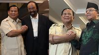 Momen 3 Parpol Rival Nyatakan Dukung Prabowo