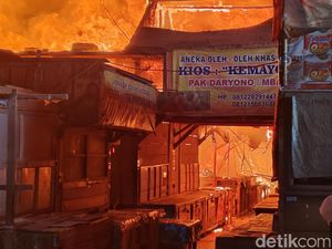 Pasar Kutoarjo Purworejo Kebakaran, 5 Orang Terluka