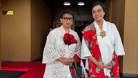 Adu Gaya Sri Mulyani & Retno Marsudi Pakai Baju Merah-Putih di Sidang MPR 2024