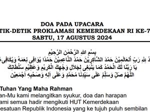 10 Teks Doa Upacara 17 Agustus 2024 Resmi Kemenag dan Link PDF-nya 10 Teks Doa Upacara 17 Agustus 2024 Resmi Kemenag dan Link PDF-nya