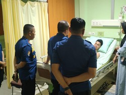 Pemotor Luka Akibat Tabrakan dengan Armada Damkar Makassar Diberi Santunan