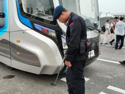 HUT ke-79 RI, Jibom Polda Kaltim Sterilisasi Kereta Otonom Presiden di IKN
