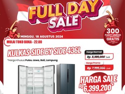 Kulkas Side by Side 472L di Transmart Full Day Sale Diskon 2,5 Jutaan