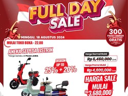 Sepeda Listrik di Transmart Full Day Sale Diskon Jutaan Rupiah