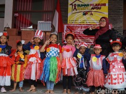 Senyum Anak-anak Pejuang Kanker Rayakan 17 Agustus