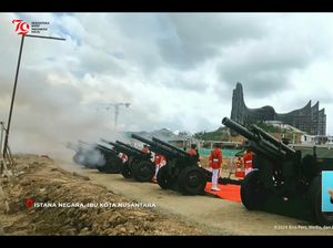 Peringatan Detik-detik Proklamasi, Meriam Diledakkan 17 Kali di IKN