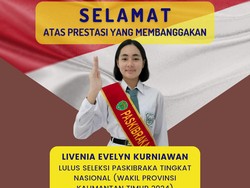 Profil Livenia Evelyn Kurniawan, Pembawa Baki Paskibraka Nasional 2024 di IKN