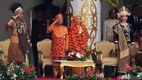 Momen Wapres Maaruf Amin Hadiri Upacara HUT RI di Istana Merdeka