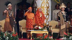 Momen Wapres Maaruf Amin Hadiri Upacara HUT RI di Istana Merdeka