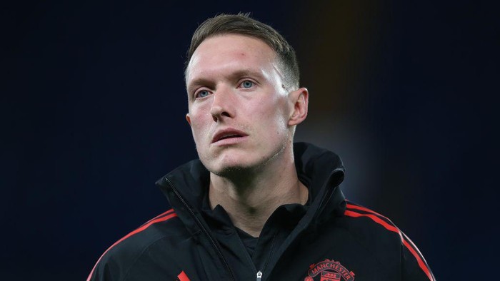 LONDON, ENGLAND - MAY 14:  Phil Jones coach of Manchester United U18s during the U18 Premier League Final between Chelsea FC U18 and Manchester United FC U18 at Stamford Bridge on May 14, 2024 in London, England. (Photo by Crystal Pix/MB Media/Getty Images)