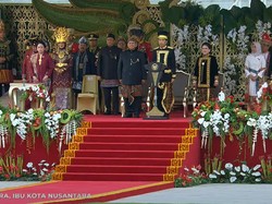 Prabowo di Samping Kanan Jokowi Saat Upacara HUT Ke-79 RI di IKN