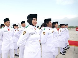Akhirnya Paskibraka Putri Mengenakan Jilbab Saat Upacara HUT Ke-79 RI di IKN