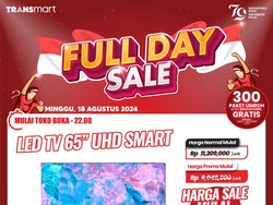 Transmart Full Day Sale! Beli TV 65 Inch Diskon hampir Rp 4 Juta