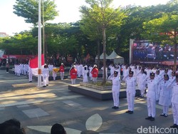 Upacara HUT RI di Pantai Losari Makassar, Ada Pembentangan Bendera 7.900 Meter