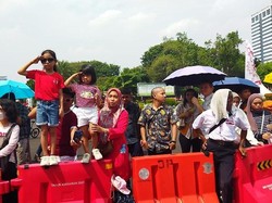 Warga Jakarta Tetap Khidmat Ikuti Upacara HUT Ke-79 RI di Istana Merdeka