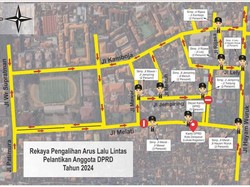 Pelantikan Anggota DPRD Denpasar, Arus Lalin di Jalan Melati Dialihkan