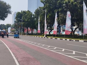 Massa Aksi Bela Palestina di Patung Kuda Bubar, Lalin Kembali Normal