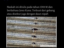 Kisah Arjunawiwaha, Naskah Kuno Tertua di Perpusnas RI dari 1344 Masehi