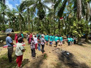 Kelompok Tani di Simalungun Rayakan HUT RI di Kawasan Sawit