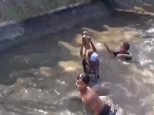 Keseruan Lomba Tangkap Bebek Saat Agustusan Hibur Warga Kota Pasuruan Keseruan Lomba Tangkap Bebek Saat Agustusan Hibur Warga Kota Pasuruan
