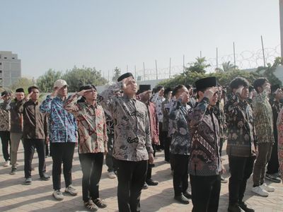 Potret Pelajar Indonesia di Libya Upacara HUT ke-79 RI di KBRI Tripoli