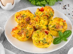 Resep Muffin Telur Daging Asap, Menu Sarapan Sehat Untuk Diet