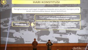 Suasana Peringatan Hari Konstitusi di Gedung MPR