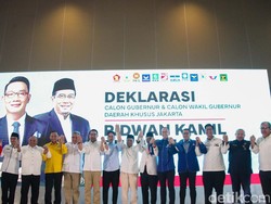 Detik-detik KIM Plus Deklarasikan RK-Suswono Maju Pilgub Jakarta