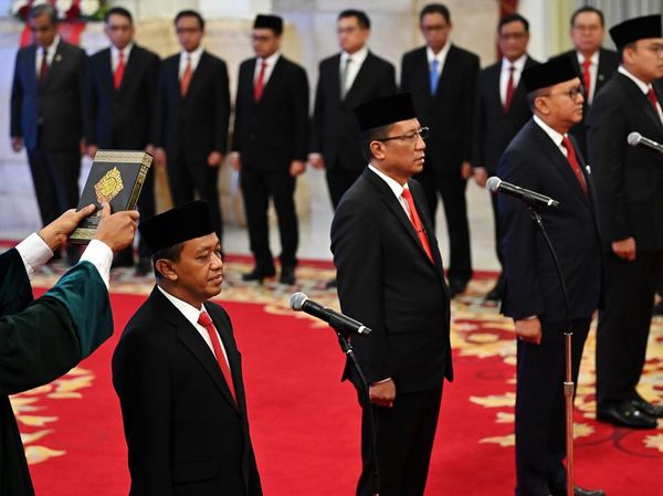 Potret Deretan Menteri dan Wamen yang Dilantik Jokowi