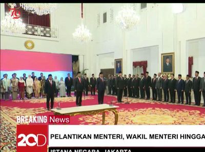 Momen Pelantikan Menteri, Wamen Hingga Kepala Badan