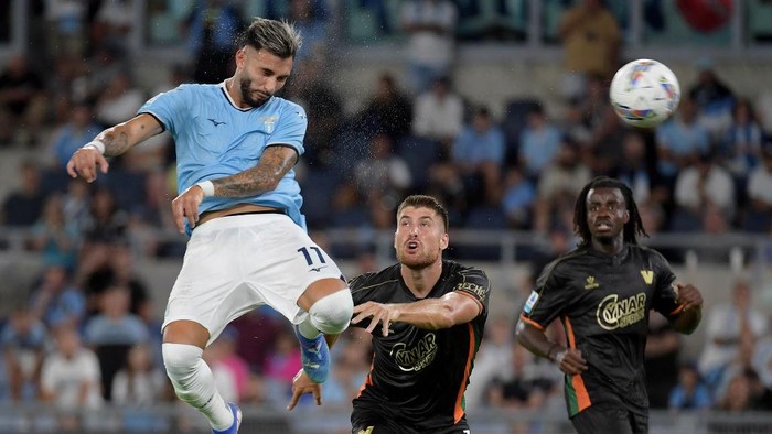 ROME, ITALY - AUGUST 18: Valentin Castellanos of SS Lazio during the Serie A match between Lazio and Venezia at Stadio Olimpico on August 18, 2024 in Rome, Italy. (Photo by Marco Rosi - SS Lazio/Getty Images)