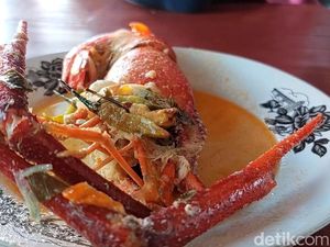 Nikmatnya Lodeh Conggah Khas Lamongan, Udang Galah Jumbo Gugah Selera