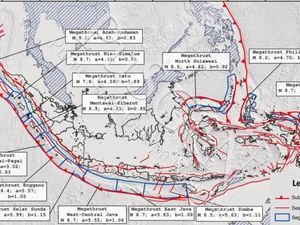 Kekuatan Besar Megathrust Pengaruhi 9 Pesisir, Khususnya Pantai Selatan Jawa Kekuatan Besar Megathrust Pengaruhi 9 Pesisir, Khususnya Pantai Selatan Jawa